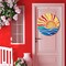 Summer Decor Wreaths for Front Door Hello Sunshine Summer Door Hanger Rustic Wooden Sign Hanger for Pool Farmhouse Porch Home Spring Wall Decorations